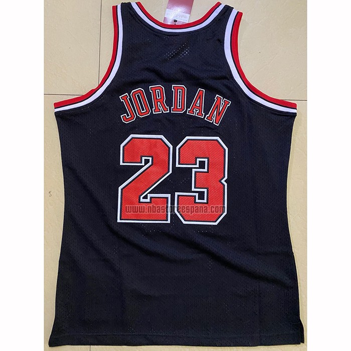 Camiseta Chicago Bulls Michael Jordan NO 23 Retro Negro